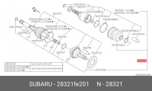 Деталь 28321FE201 SUBARU