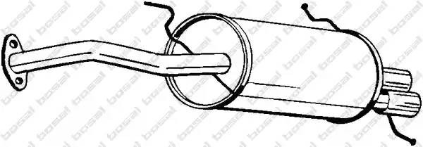 Глушитель выхлопных газов конечный 171685 BOSAL