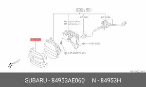 Деталь 84953AE060 SUBARU