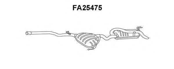 Глушитель выхлопных газов конечный FA25475 VENEPORTE