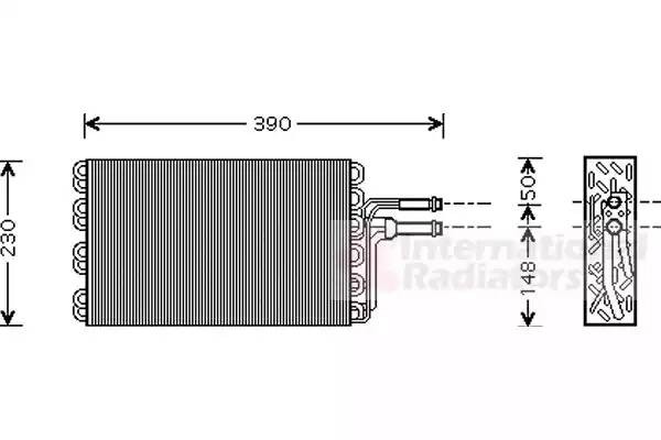 Испаритель, кондиционер 5800V185 VAN WEZEL