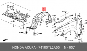 Деталь 74100TL2A00 HONDA