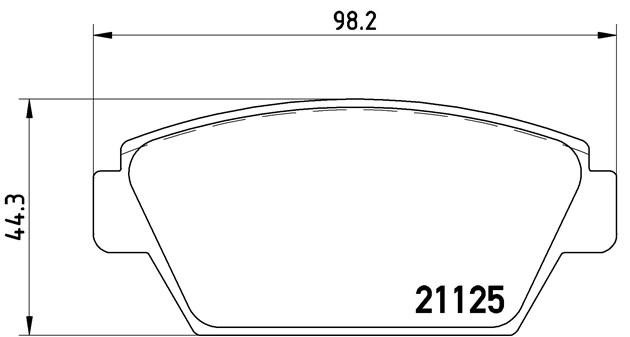 Комплект тормозных колодок, диско P 54 010 BREMBO