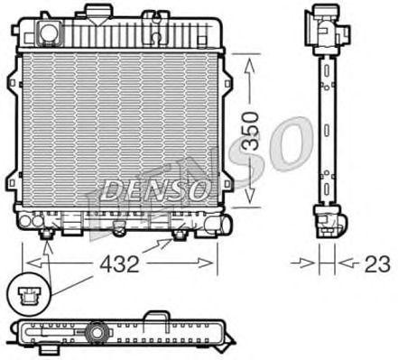 Радиатор, охлаждение двигател DRM05027 DENSO