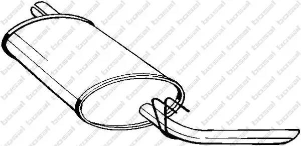 Глушитель выхлопных газов конечный 200399 BOSAL