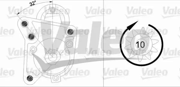Стартер 455738 VALEO PHC