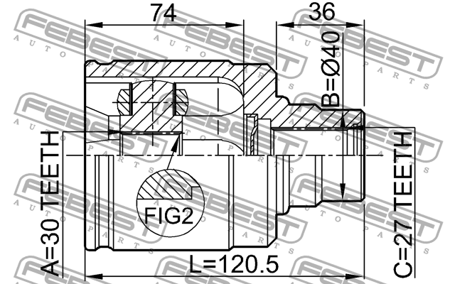 ШРУС 0311-HRVLH FEBEST