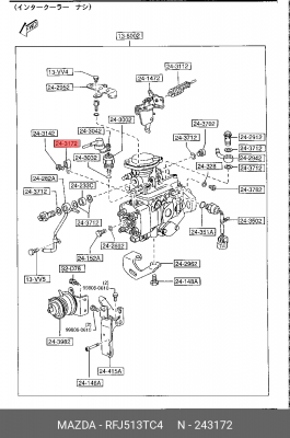 Скоба RFJ513TC4 MAZDA
