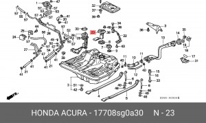 Фильтр, подъема топлива 17708SG0A30 HONDA