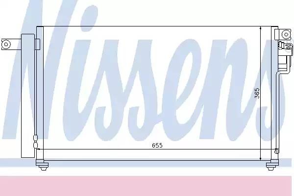 Конденсатор, кондиционер 94814 NISSENS