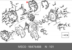 Прокладка, крышка картера (блок-картер двигателя) 98476488 IVECO
