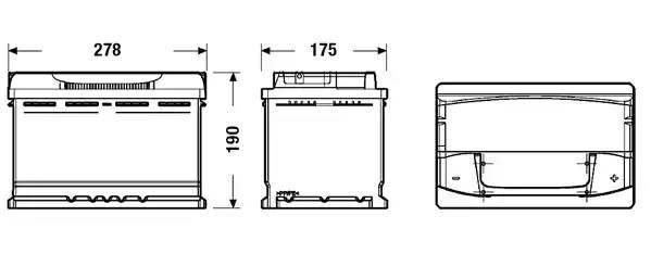 Батарея аккумуляторная EA770 EXIDE