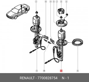 Амортизатор подвески 7700828754 RENAULT