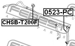 Втулка стабилизатора CHSB-T200F FEBEST
