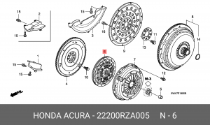 Диск сцепления 22200RZA005 HONDA