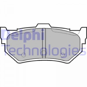 Комплект тормозных колодок, диско LP768 DELPHI