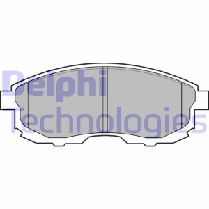 Комплект тормозных колодок, диско LP812 DELPHI
