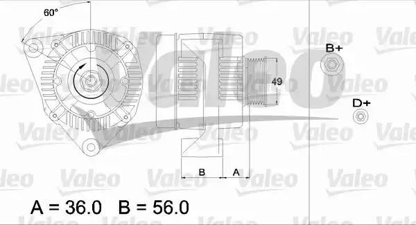 Генератор 437125 VALEO PHC
