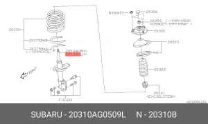Амортизатор подвески 20310-AG050-9L SUBARU