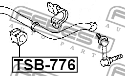 Втулка стабилизатора TSB-776 FEBEST