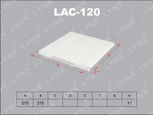 Фильтр салона LAC120 LYNXAUTO