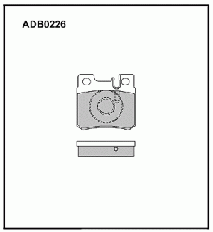Колодки тормозные дисковые ADB0226 ALLIED NIPPON