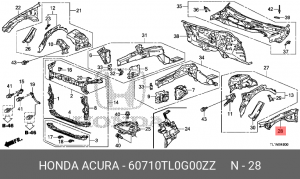 Арка крыла 60710TL0G00ZZ HONDA