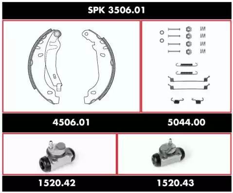 Комплект тормозных колодок SPK350601 REMSA