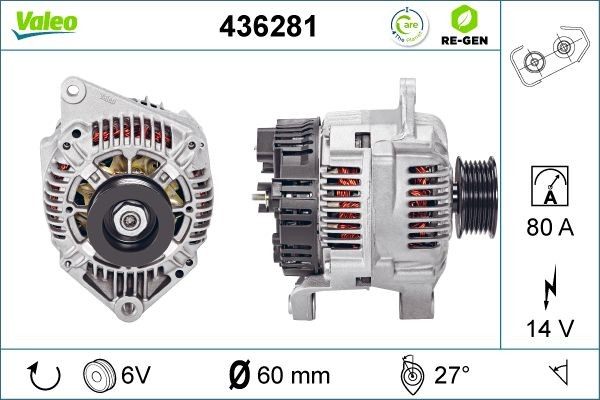 Генератор 436281 VALEO PHC