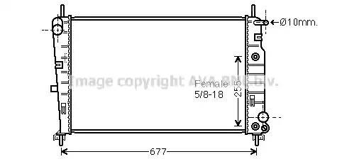 Радиатор, охлаждение двигател FD2197 AVA
