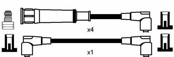 Ккомплект проводов зажигания 0556 NGK NTK