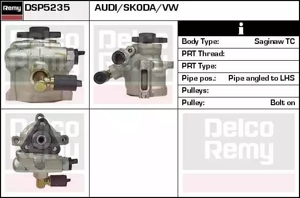 Гидравлический насос, рулевое управление DSP5235 DELCO REMY