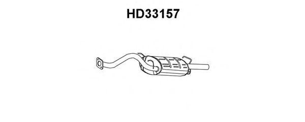 Глушитель выхлопных газов конечный HD33157 VENEPORTE
