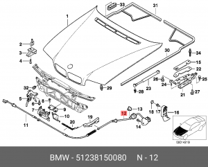 Узел привода 51 23 8 150 080 BMW