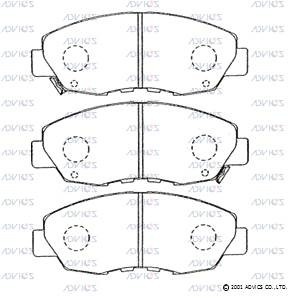Колодки тормозные дисковые C1N035 ADVICS