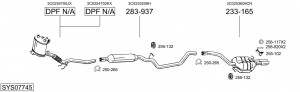 Глушитель выхлопных газов конечный 288055 BOSAL
