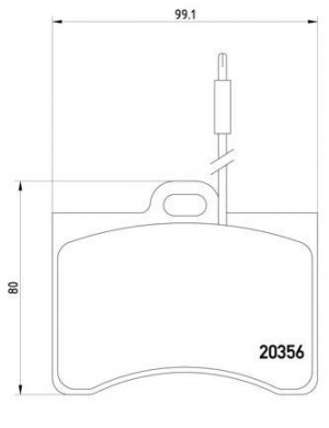 Комплект тормозных колодок, диско P 61 012 BREMBO