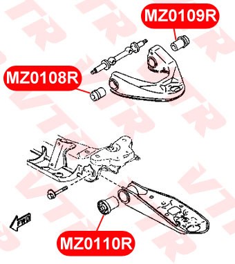 Сайлентблок MZ0109R VTR