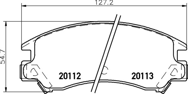 Комплект тормозных колодок, диско 2011201 TEXTAR