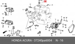 Датчик давления масла 37240PA6004 HONDA