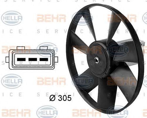 Вентилятор, охлаждение двигателя 8EW 009 144-411 HELLA