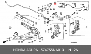 Датчик ABS 57475SNA013 HONDA
