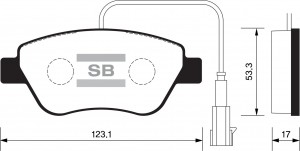 Колодки тормозные дисковые SP1201 SANGSIN