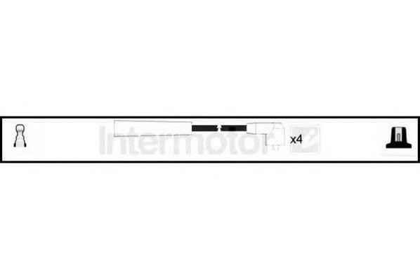 Ккомплект проводов зажигания 76063 STANDARD
