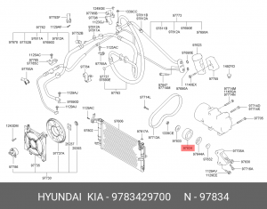 Ролик ремня приводного 9783429700 HYUNDAI KIA