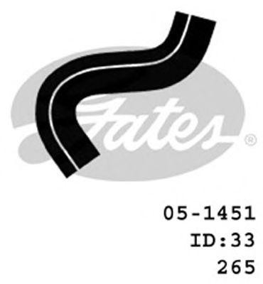 Шланг радиатора 051451 GATES