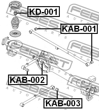 Сайлентблок KAB-002 FEBEST