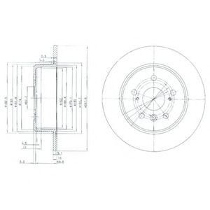 Тормозной диск BG3183 DELPHI
