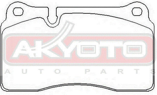 Колодки тормозные дисковые AKD-0531 AKYOTO