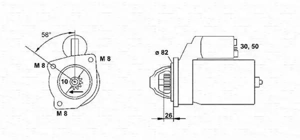 Стартер 943251275010 MAGNETI MARELLI